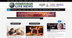 Desktop Screenshot of consciouslifenews.com