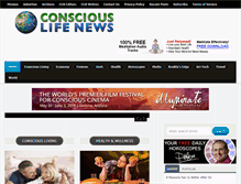 Tablet Screenshot of consciouslifenews.com